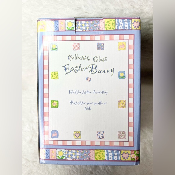 Collectible Easter Glass Ball Polymer Clay White Bunny Rabbit Figure Decor - Picture 4 of 12